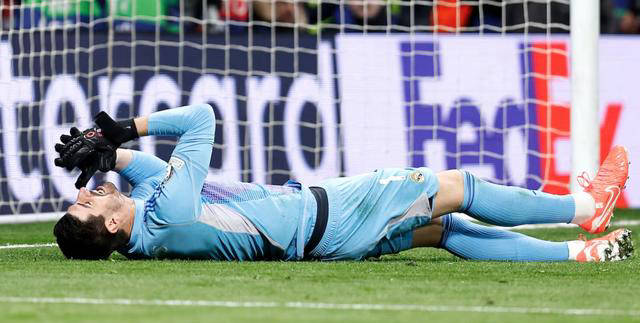 皇马门神库尔图瓦重伤，将缺席6周错过欧冠拜仁大战